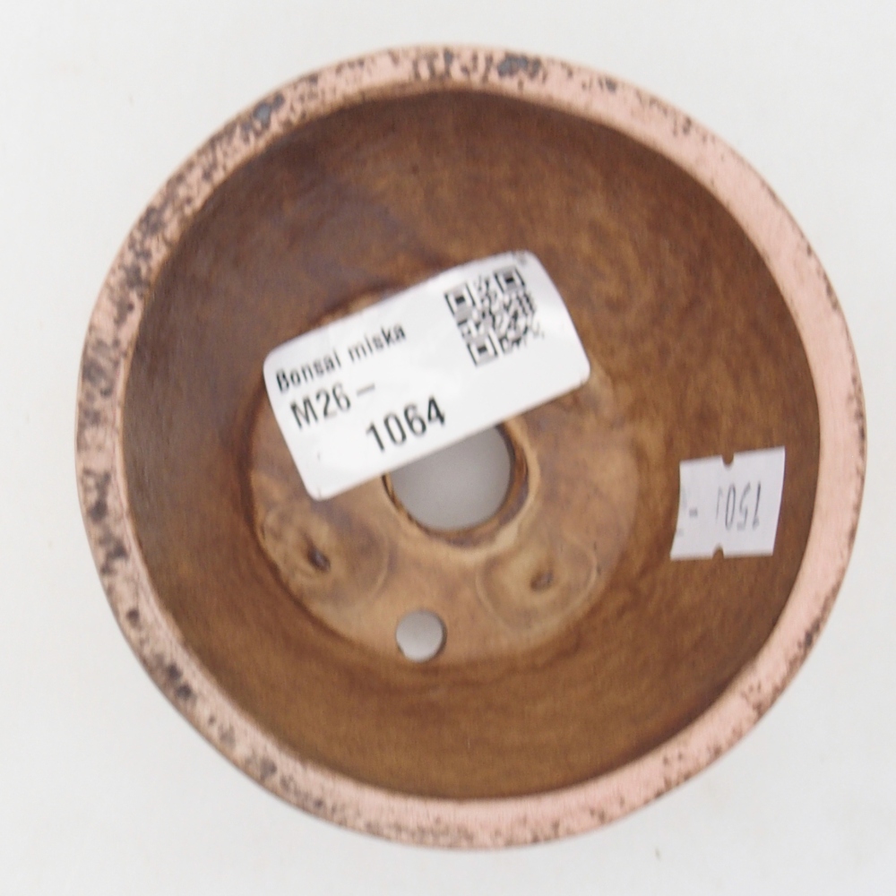 Ceramic bonsai bowl 8,5 x 8,5 x 5 cm, pink