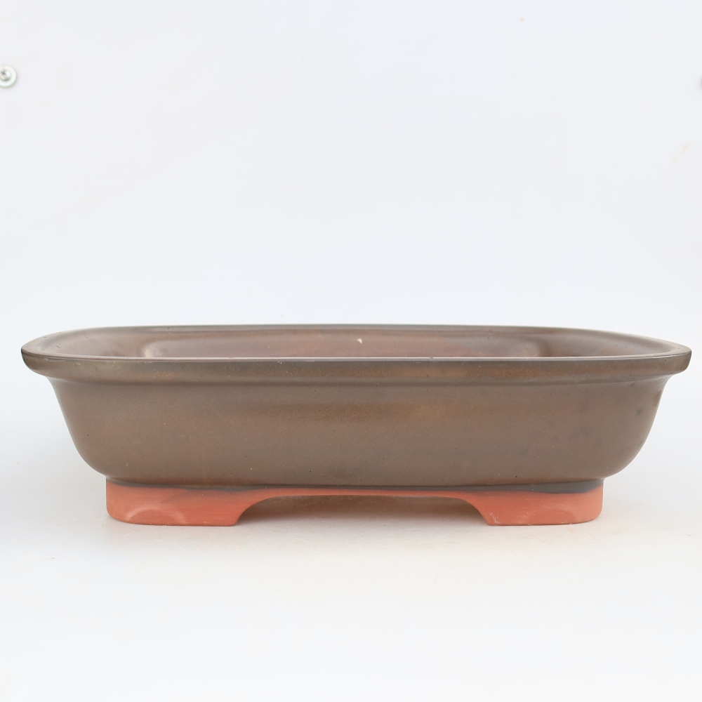 Ceramic Bowl  33.5 x 26 x 8 cm, brown
