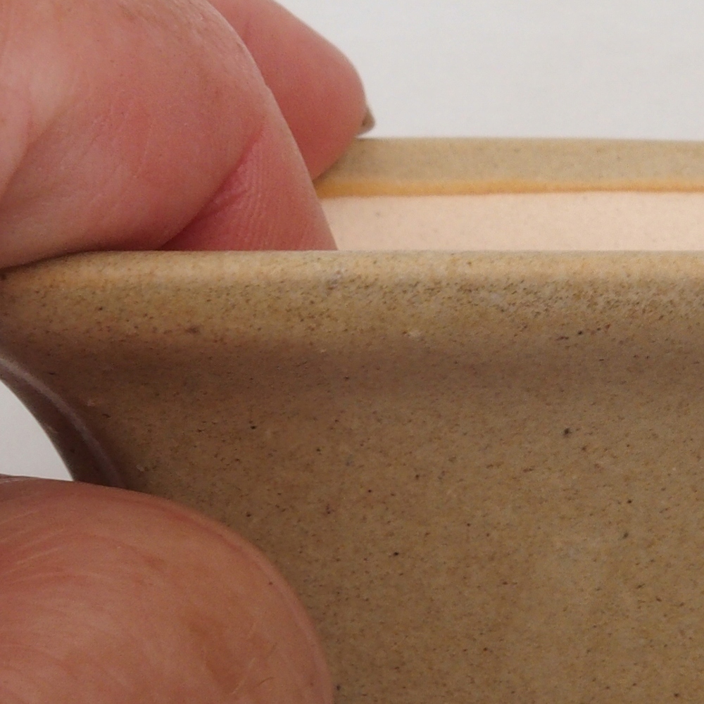 Mini bonsai bowl 7,5 x 7,5 x 4,5 cm, color brown