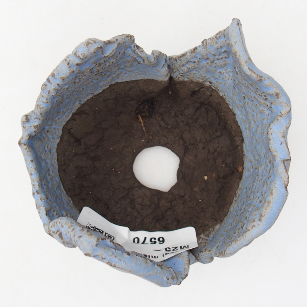 Ceramic Shell 7 x 8 x 5,5 cm , colour blue