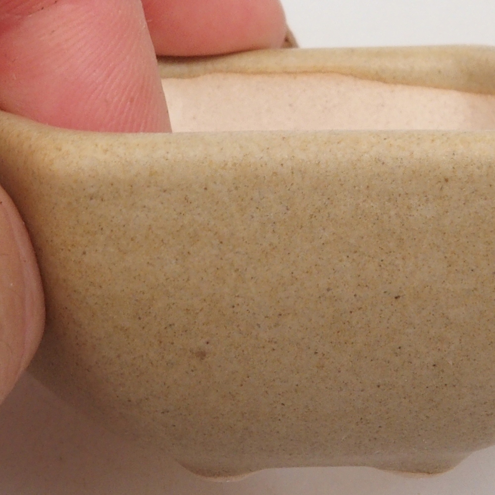 Mini bonsai bowl 6,5 x 6 x 2,5 cm, color brown