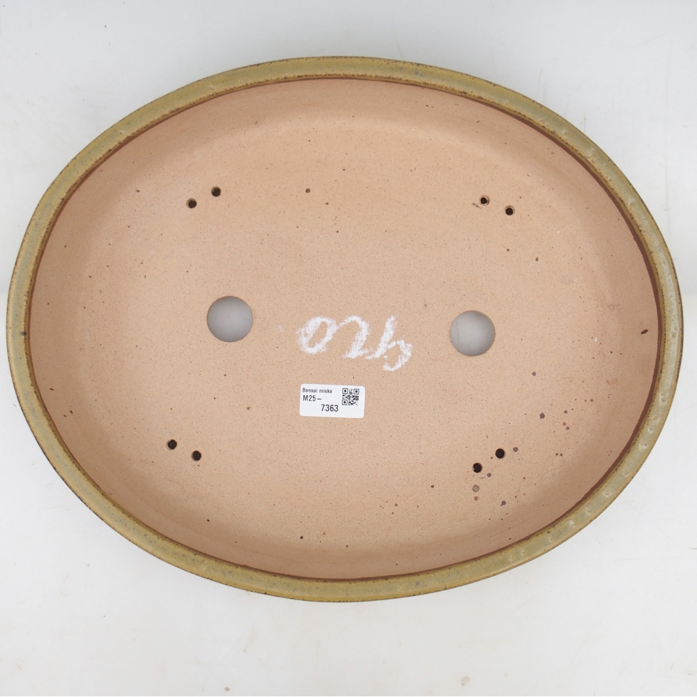 Bonsai bowl 38,5 x 31 x 7,5 cm , colour yellow