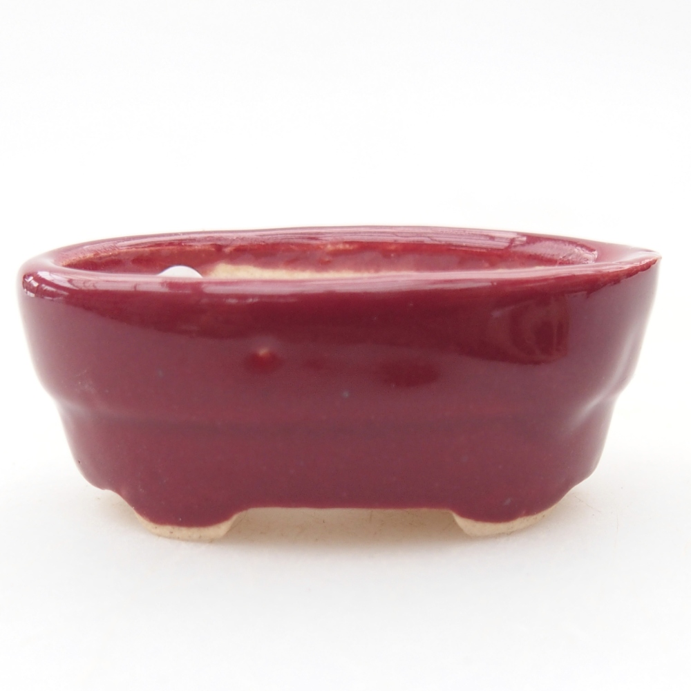 Mini bonsai bowl 4 x 2,5 x 2 cm, burgundy