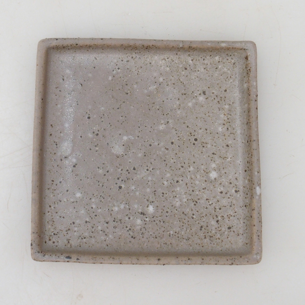 Bonsai bowl square M - 10 x 10 x 1.5 cm - beige