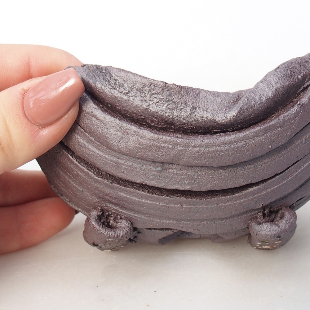 Ceramic Shell 11 x 8,5 x 6 cm , metallic colour