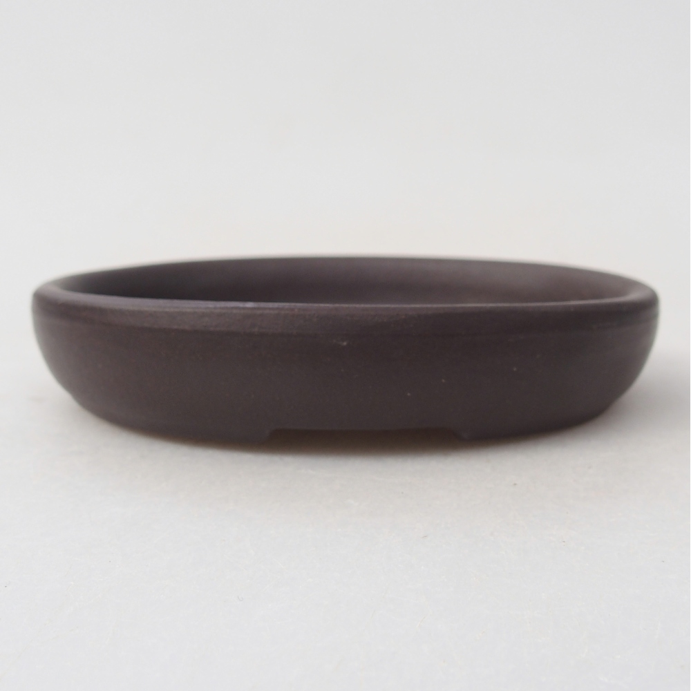 Mini bonsai bowl 9 x 7,5 x 2 cm, brown