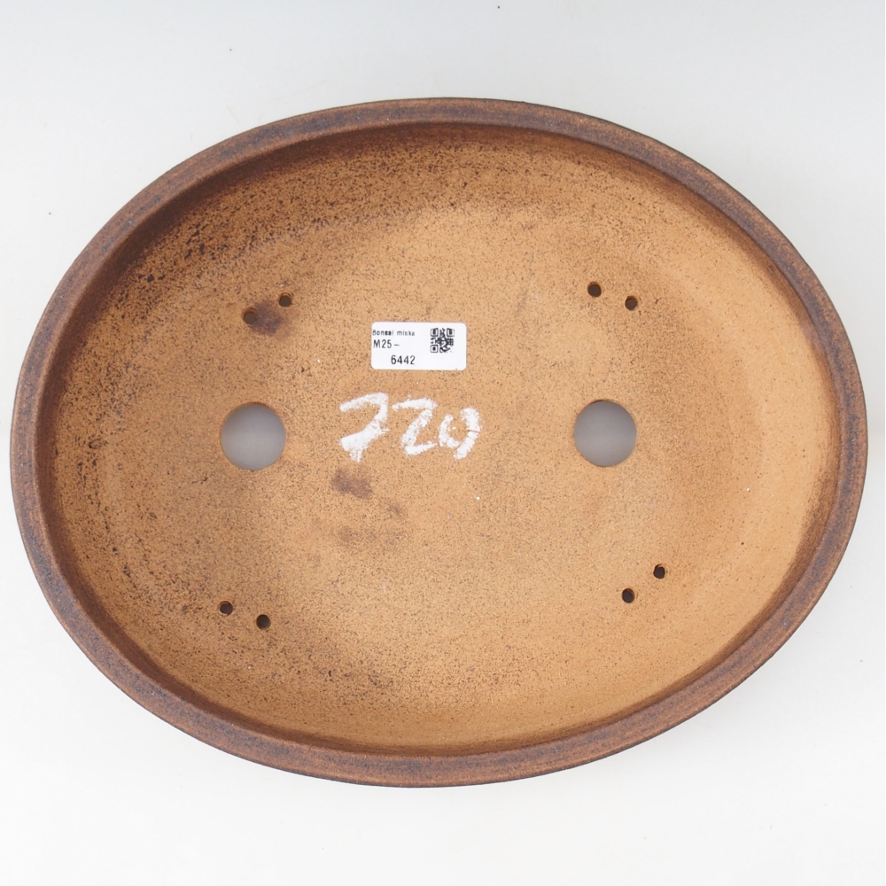 Bonsai bowl 33 x 26,5 x 7 cm , colour brown