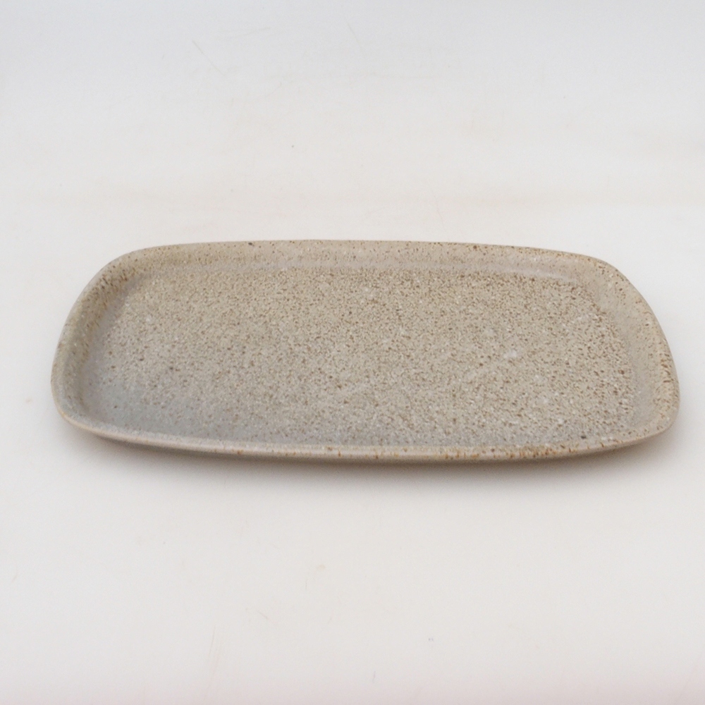 Ceramic saucer H08 - 22.5 x 16 x 1 cm - beige