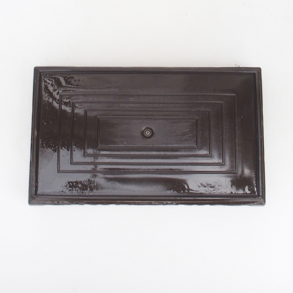 Bonsai table plastic rectangular 22 x 14 x 4  cm, color black