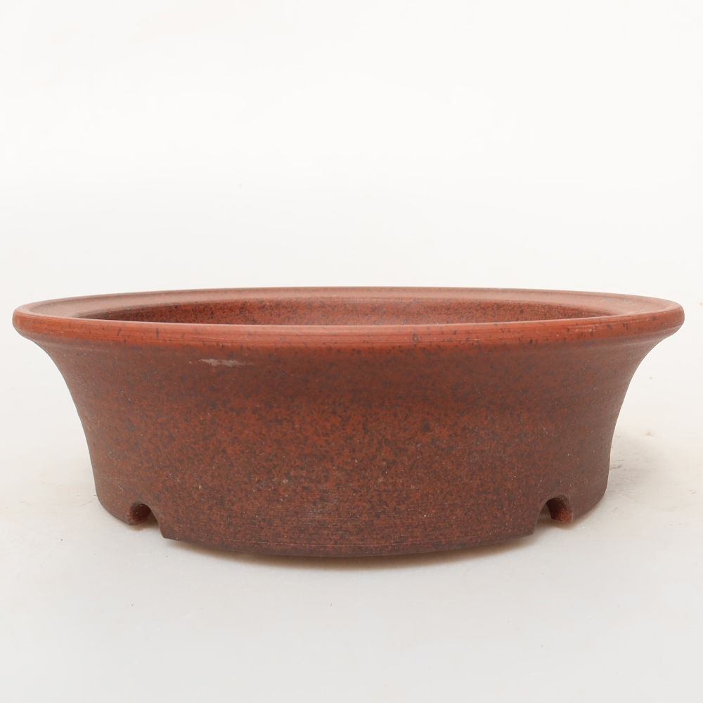 Ceramic Shell  19 x 19 x 5.5 cm, brick red