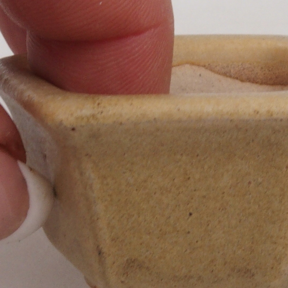 Mini bonsai bowl 5 x 4,5 x 3 cm, color brown