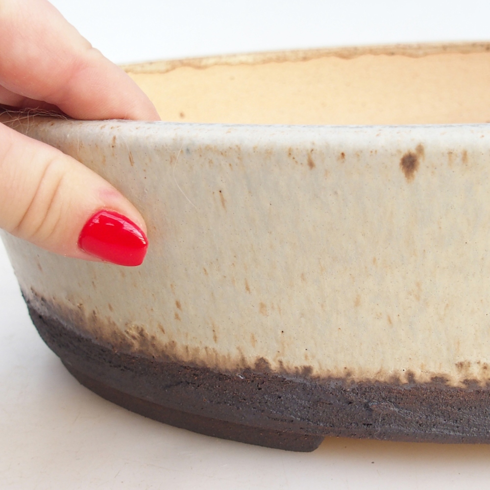 Bonsai bowl 33,5 x 26 x 8,5 cm , colour beige