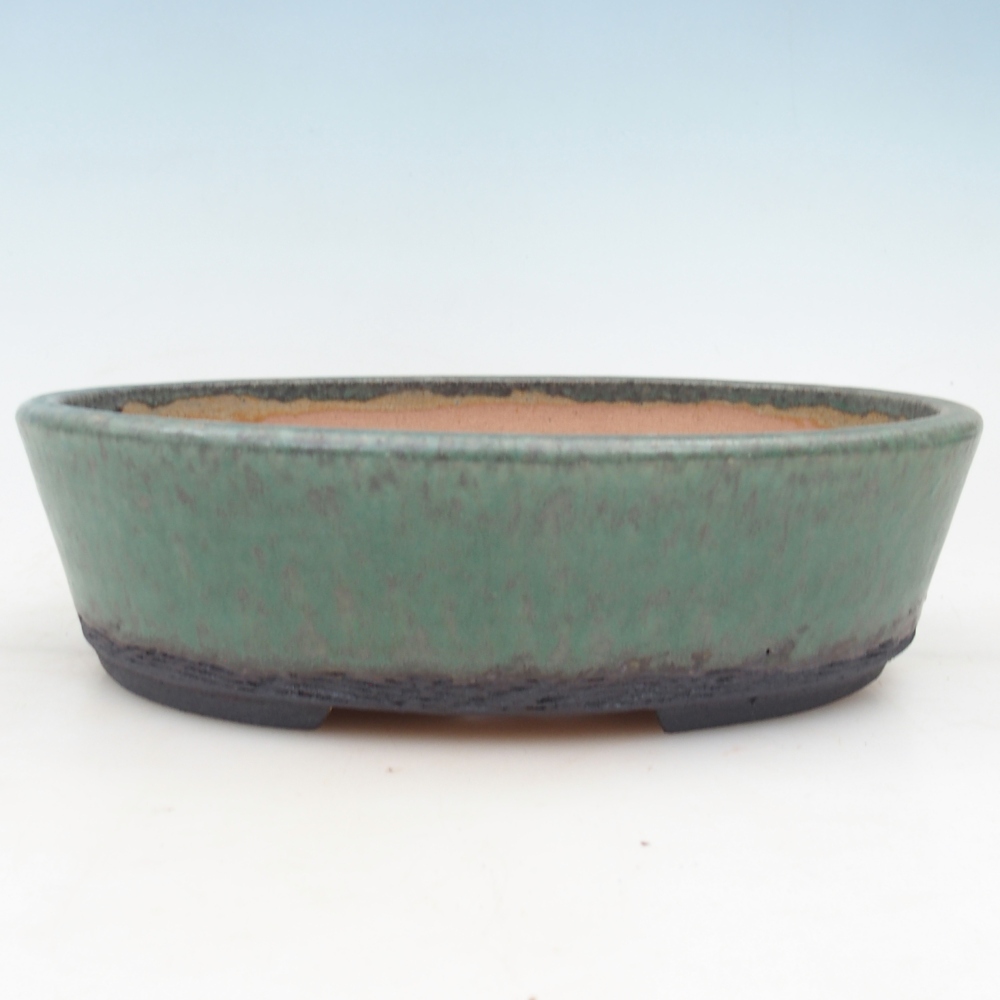 Bonsai bowl 26,5 x 20,5 x 7,5 cm , colour green