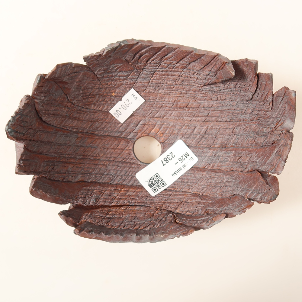 Ceramic Shell  15.5 x 12 x 9 cm, brown