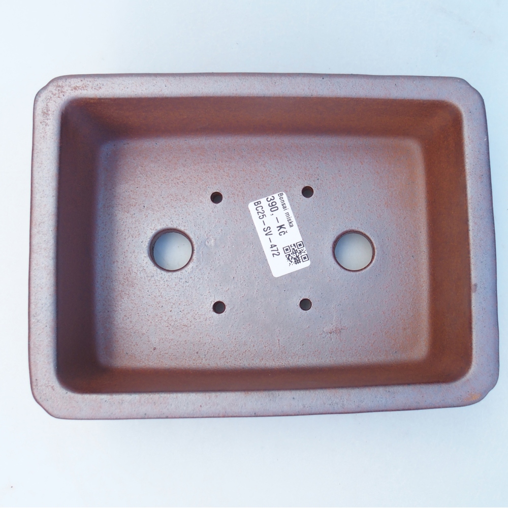Bowl 20 x 15 x 7 cm brown