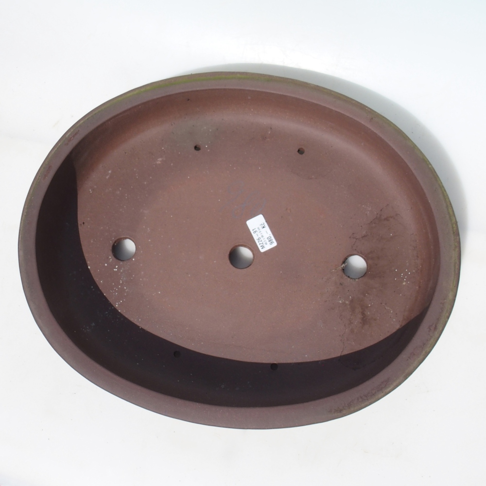 Bonsai bowl 46,5 x 38 x 9 cm - brown