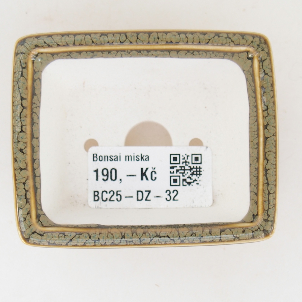 Mini bonsai bowl 7,5 x 6 x 3 cm, green