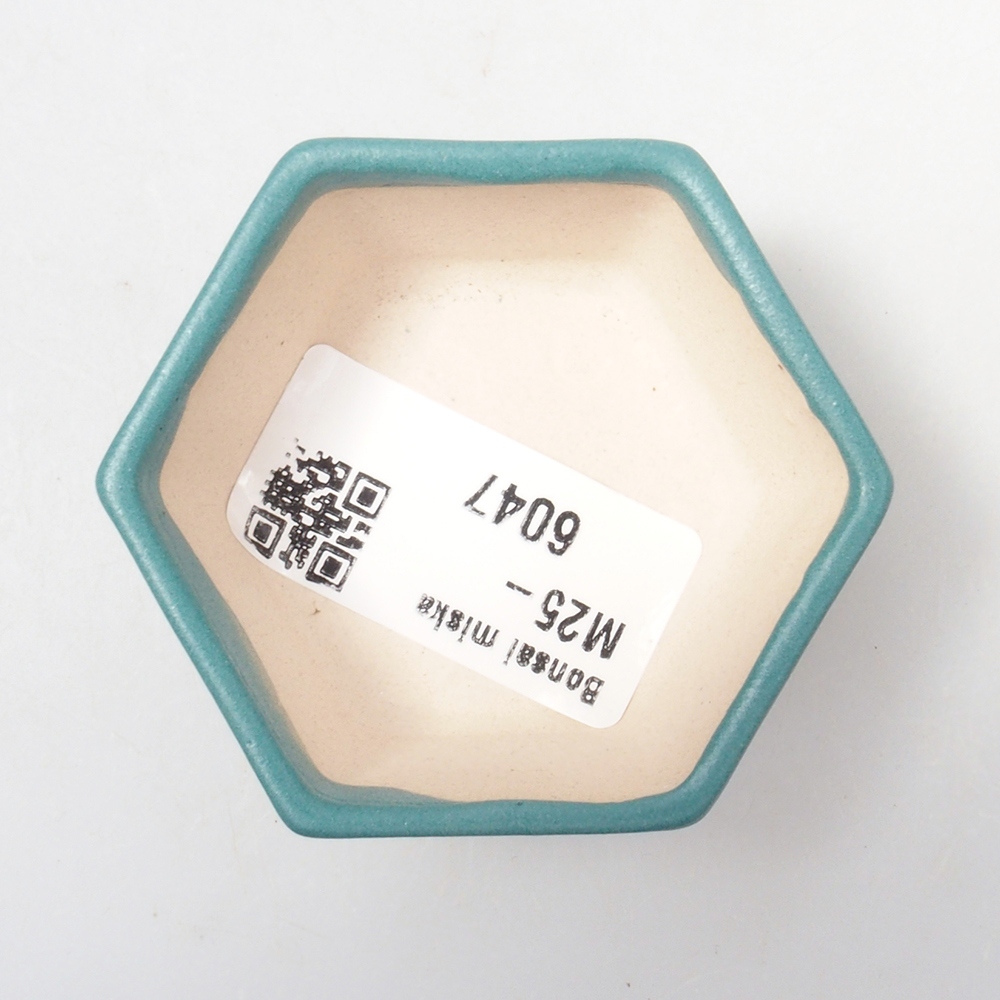 Ceramic bonsai bowl 5,5 x 5,5 x 2,5 cm, color blue