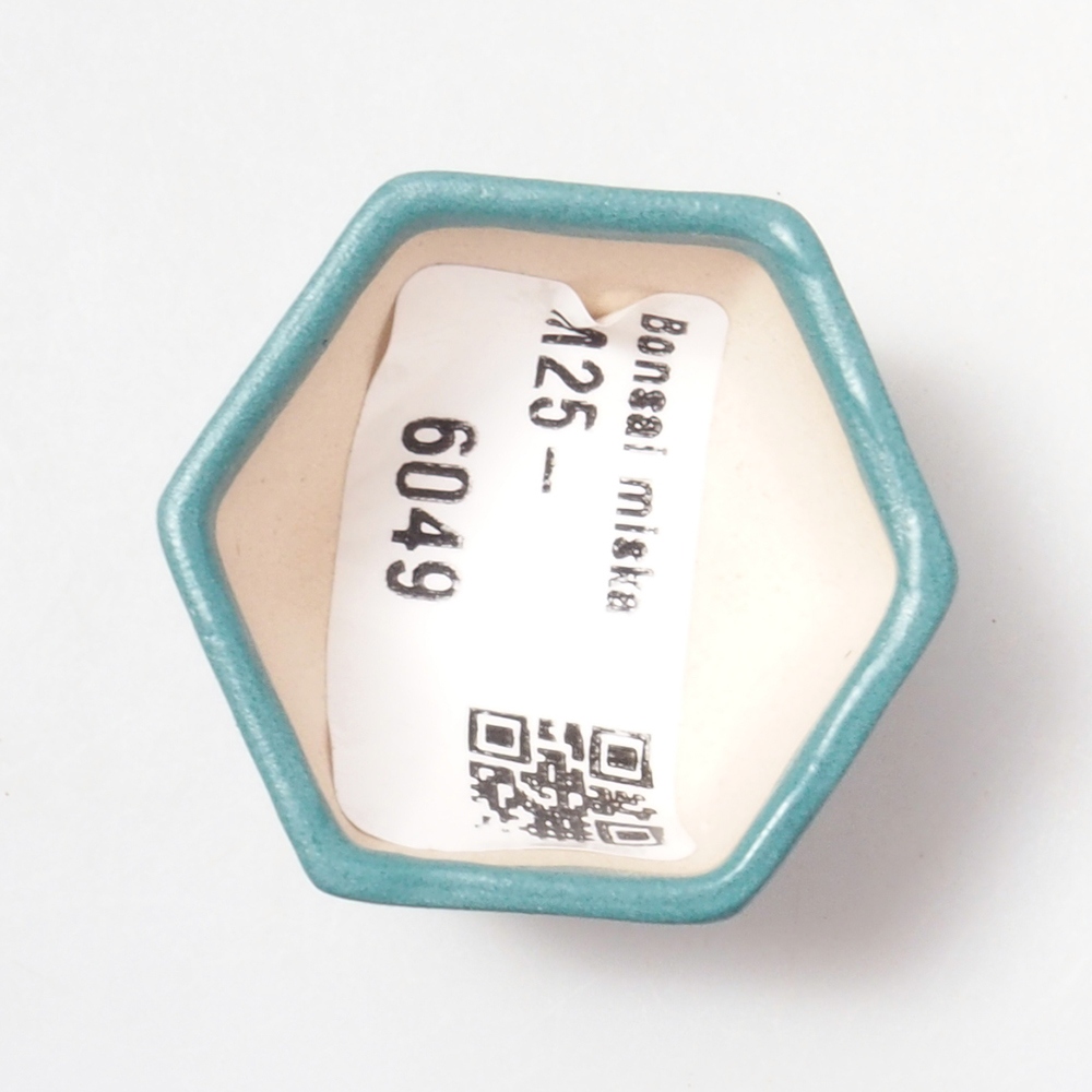 Ceramic bonsai bowl 3,5 x 3,5 x 2 cm, color blue