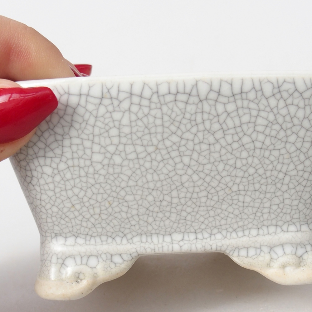 Ceramic bonsai bowl 9,5 x 9,5 x 5 cm, raku colour
