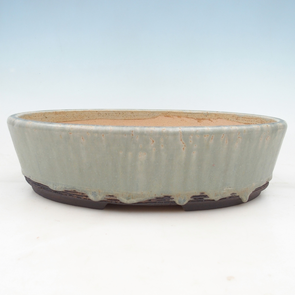 Bonsai bowl 33,5 x 25,5 x 8,5 cm , colour green