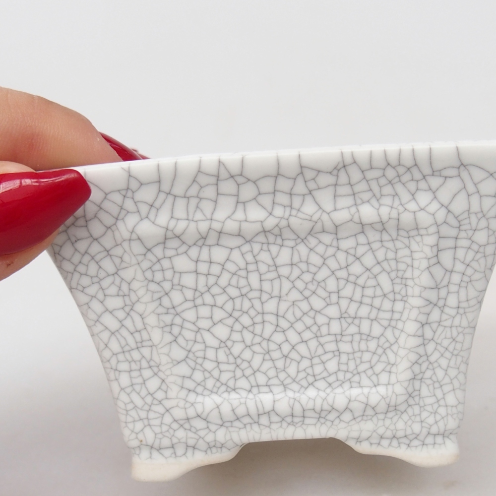 Ceramic bonsai bowl 8,5 x 8,5 x 5 cm, raku colour