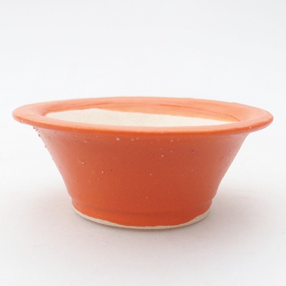 Mini bonsai bowl 7,5 x 7,5 x 3 cm, orange
