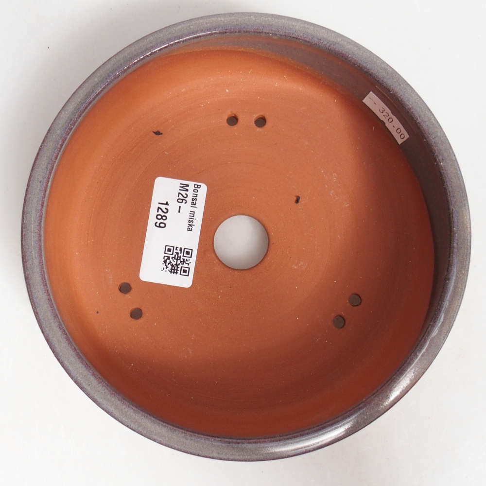 Ceramic bonsai bowl 15 x 15 x 5 cm, grey