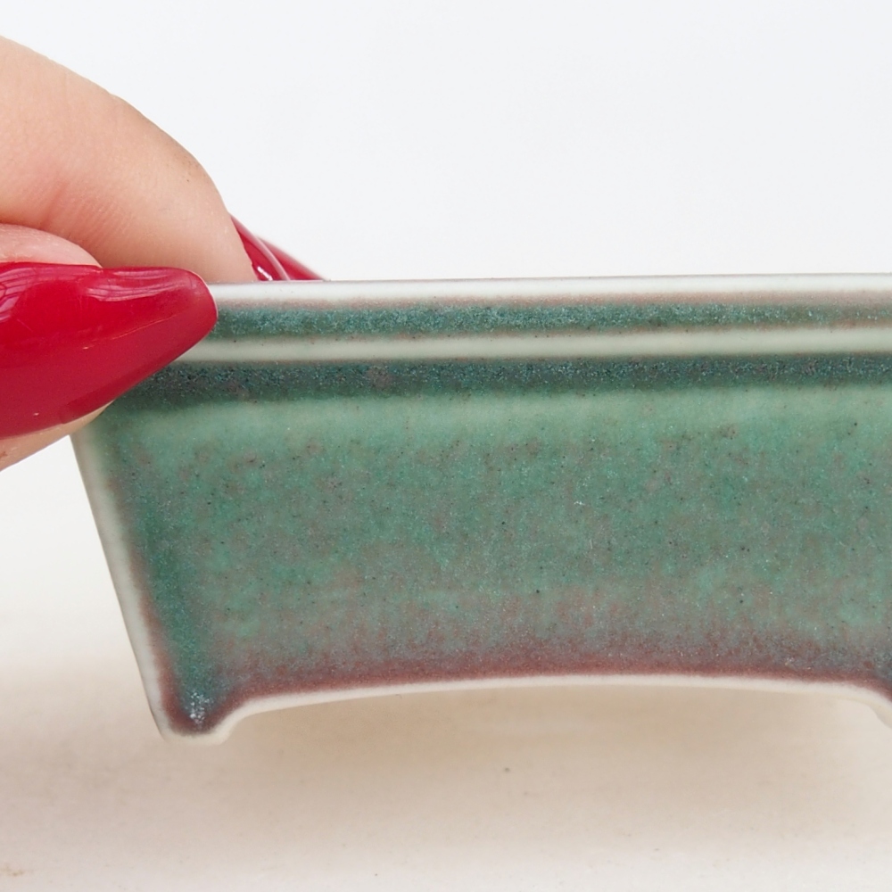 Mini bonsai bowl 7,5 x 6 x 3 cm, green