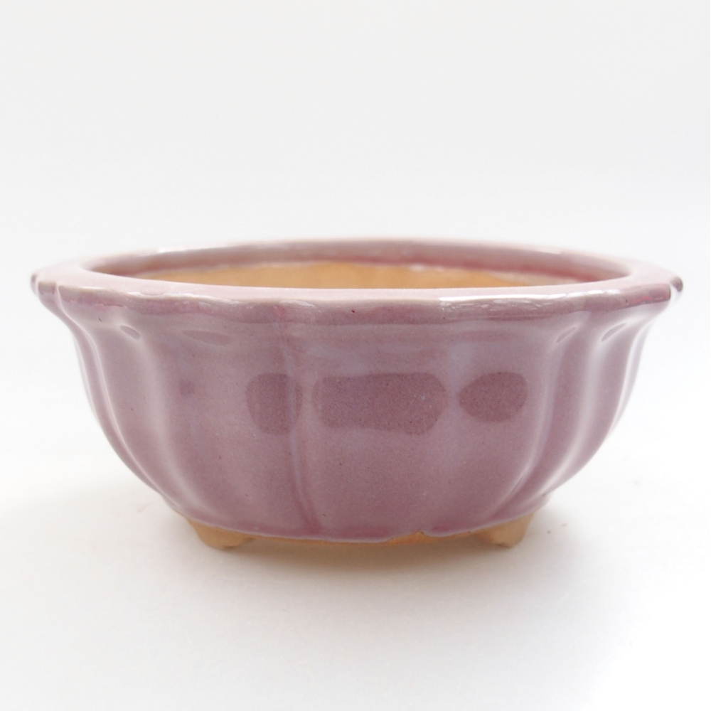 Ceramic bonsai bowl 11,5 x 11,5 x 5 cm, color pink