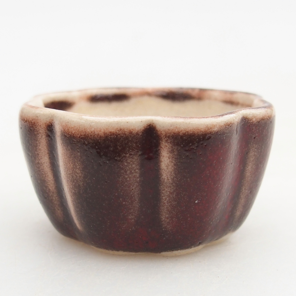 Mini bonsai bowl 4 x 4 x 2 cm, colour red