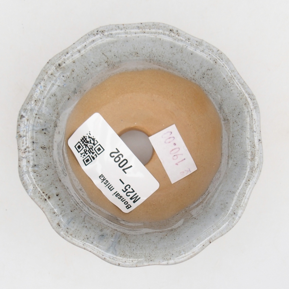 Ceramic bonsai bowl 8,5 x 8,5 x 4,5 cm, grey