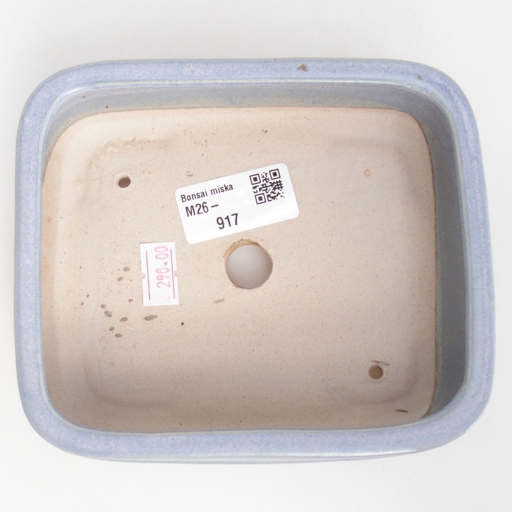 Ceramic bonsai bowl 14,5 x 12,5 x 4,5 cm, colour blue