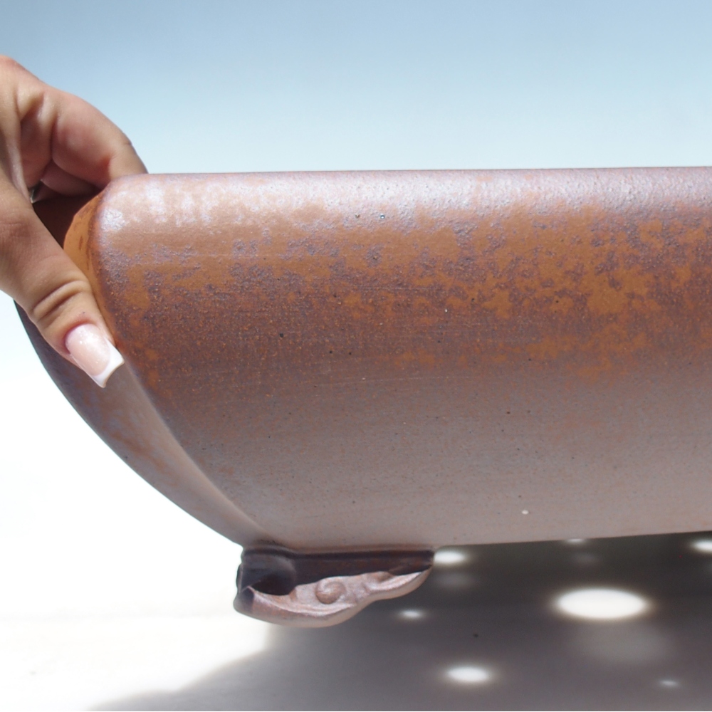 Bowl 40 x 40 x 15 cm brown - PERSONAL COLLECTION OR PALLET TRANSPORT ONLY