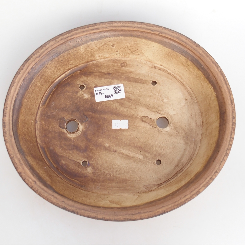 Ceramic bonsai bowl 28 x 25 x 6 cm, pink