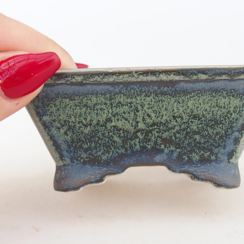 Mini bonsai bowl 8,5 x 7,5 x 4 cm, green
