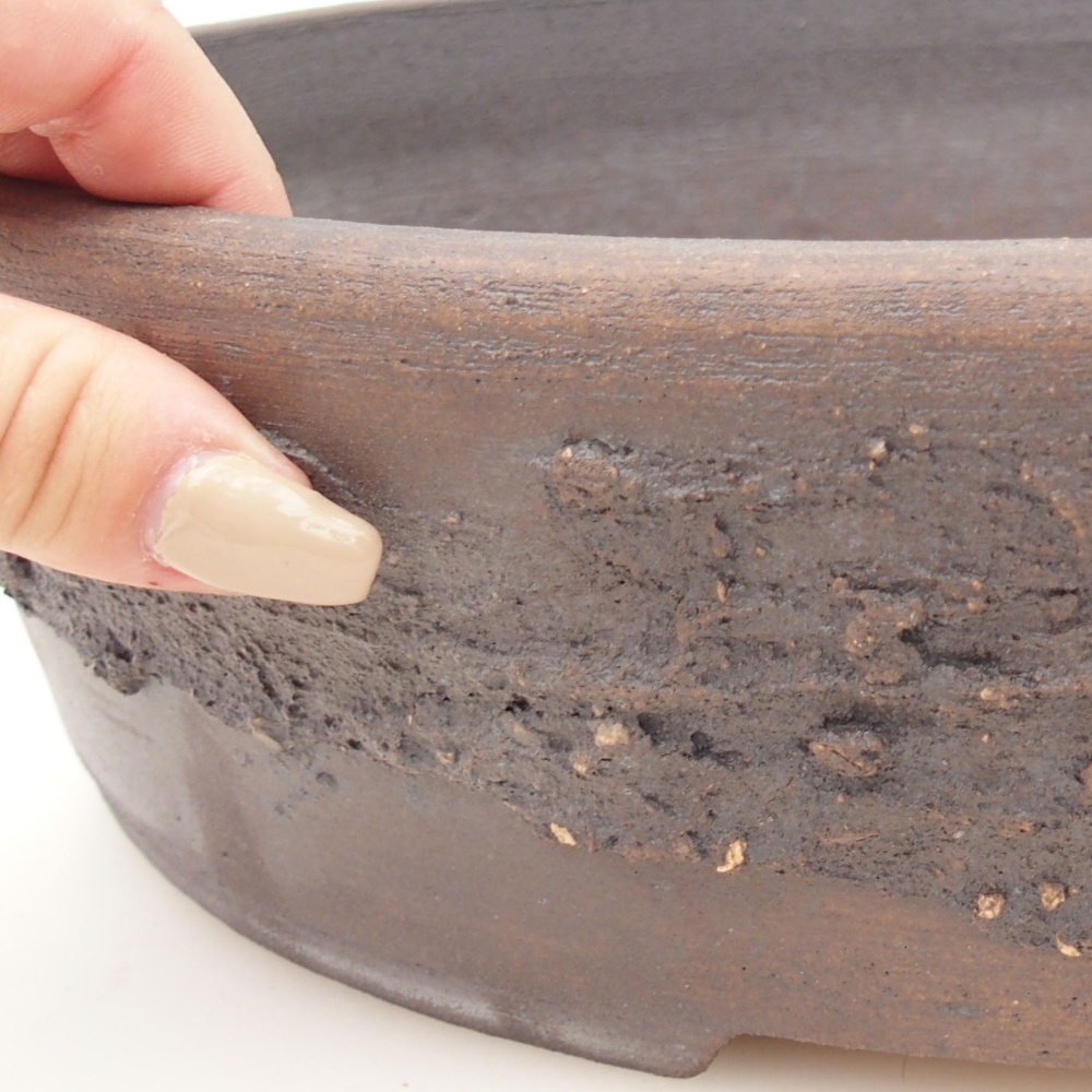 Bonsai bowl 32,5 x 25 x 9 cm , metal colour