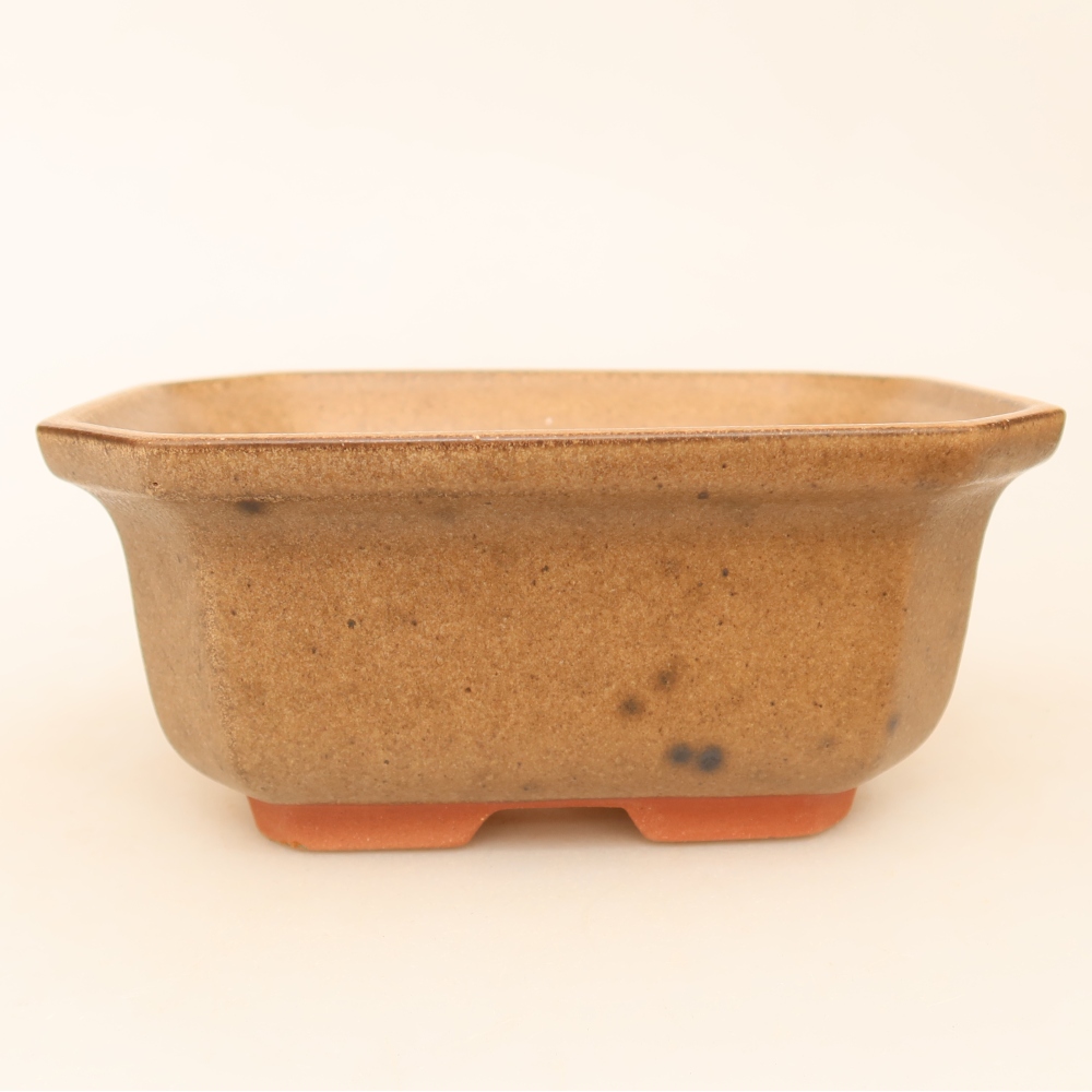 Ceramic Bowl  15 x 12 x 7 cm, brown
