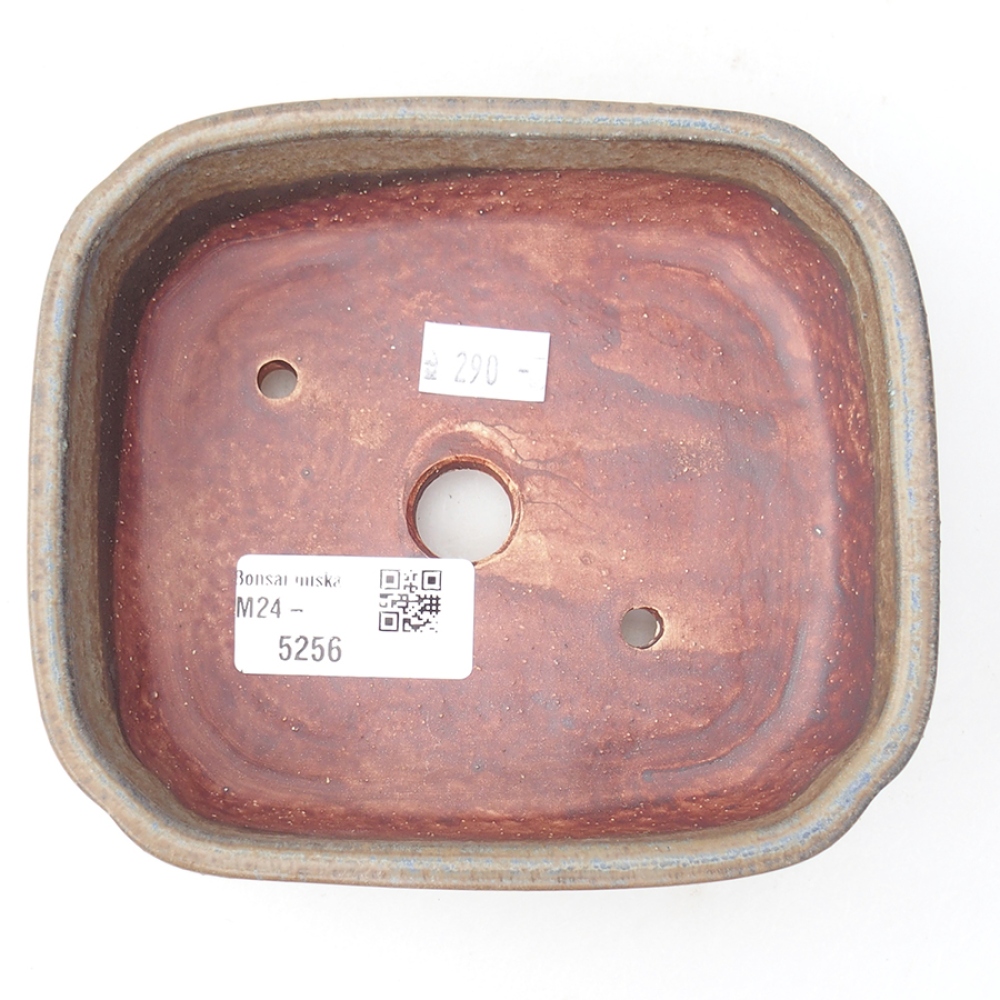 Ceramic bonsai bowl 13,5 x 12 x 4 cm, color blue