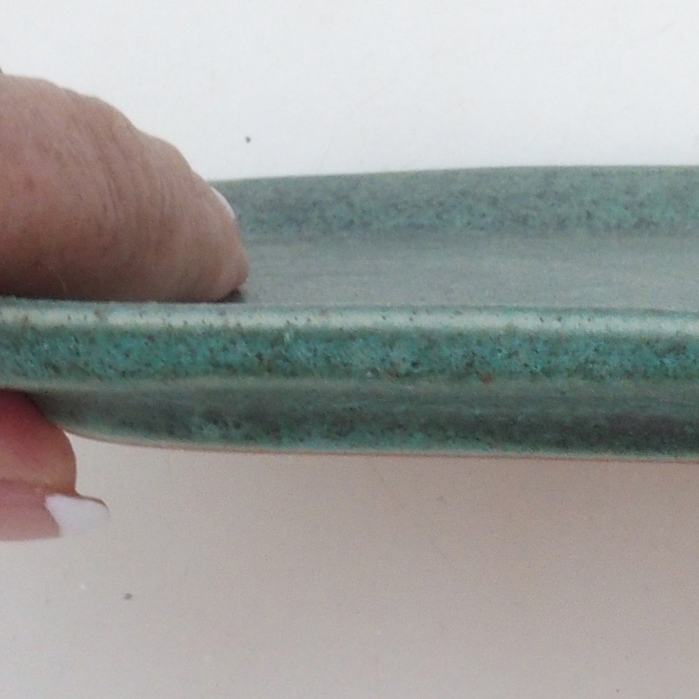 Ceramic bowl H51 -18.5 x 14.5 x 1 cm - green