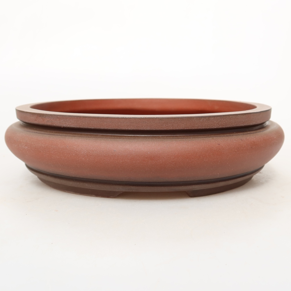 Ceramic Shell  22.5 x 22.5 x 6 cm, brick red