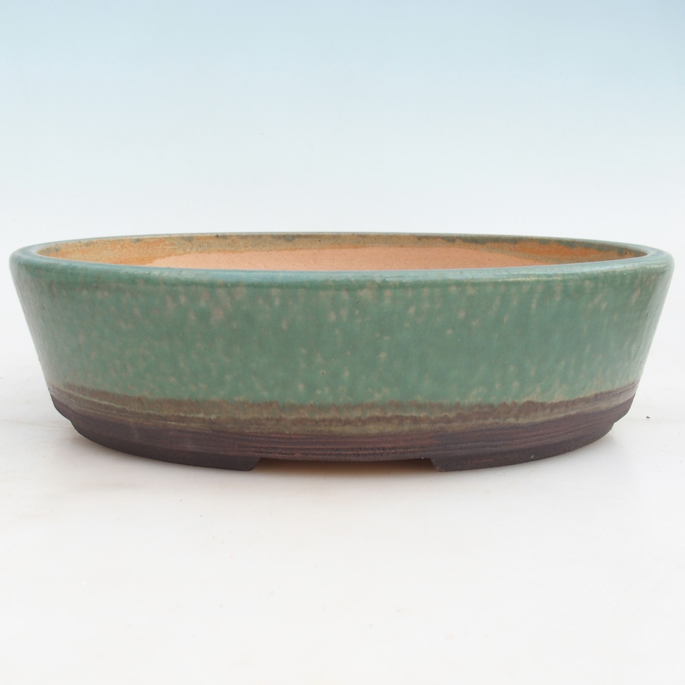 Bonsai bowl 32,5 x 26 x 8,5 cm , colour green