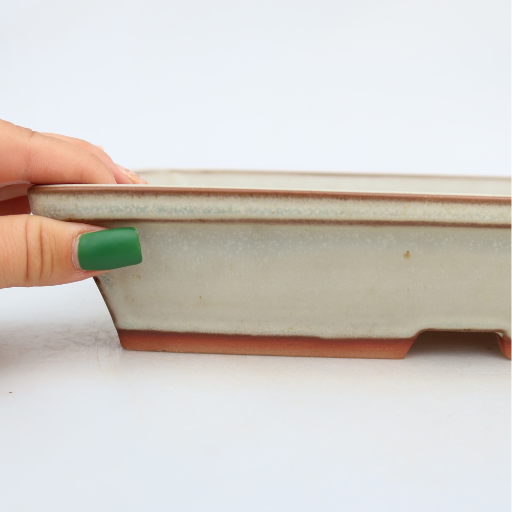 Ceramic Bowl  26 x 19.5 x 5.5 cm, beige