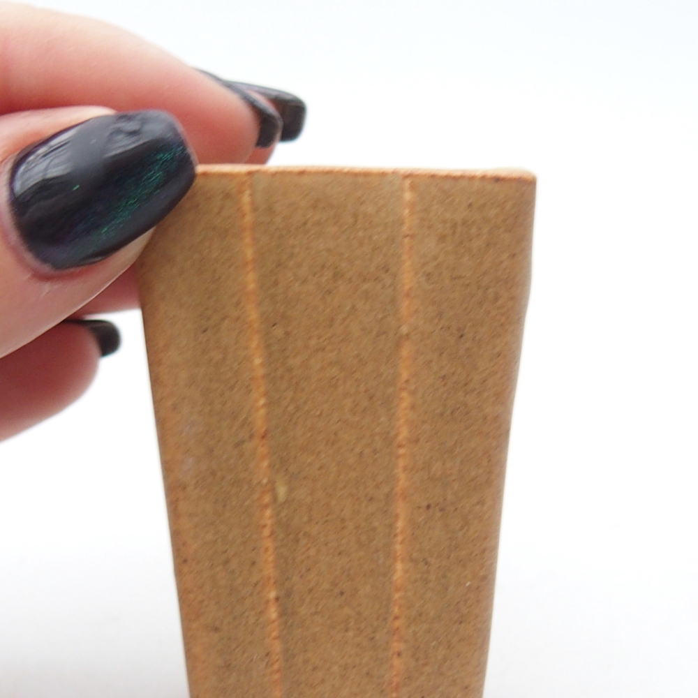 Mini bonsai bowl 3,5 x 3,5 x 5,5 cm, brown