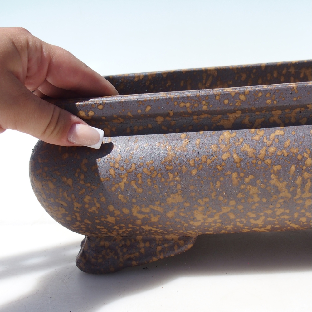 Bowl 32 x 21 x 12 cm brown