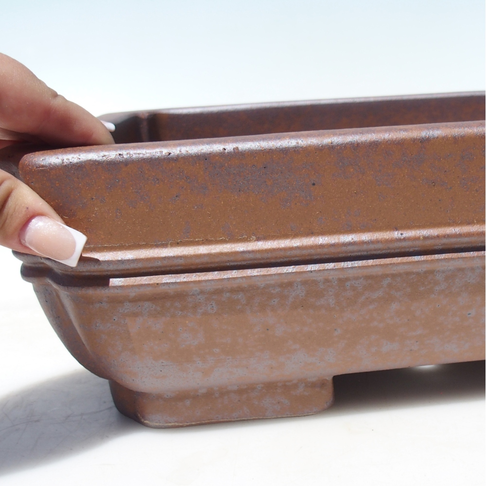 Bowl 36 x 26 x 10,5 cm brown - PERSONAL COLLECTION OR PALLET TRANSPORT ONLY