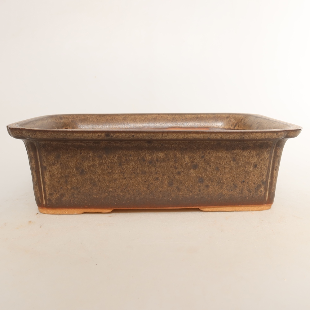Ceramic Bowl, 20 x 15.5 x 5.5 cm, brown
