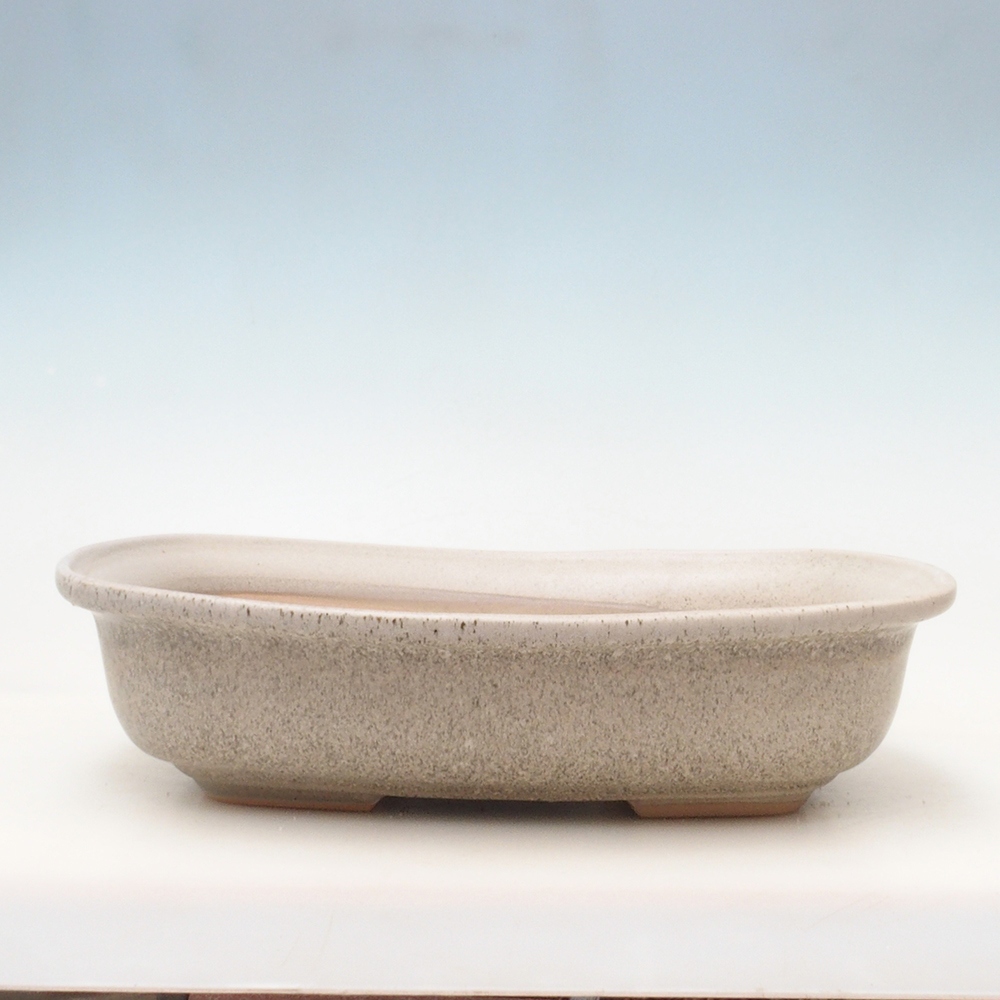 Bonsai bowl H10 - 37 x 28 x 9 cm. - beige