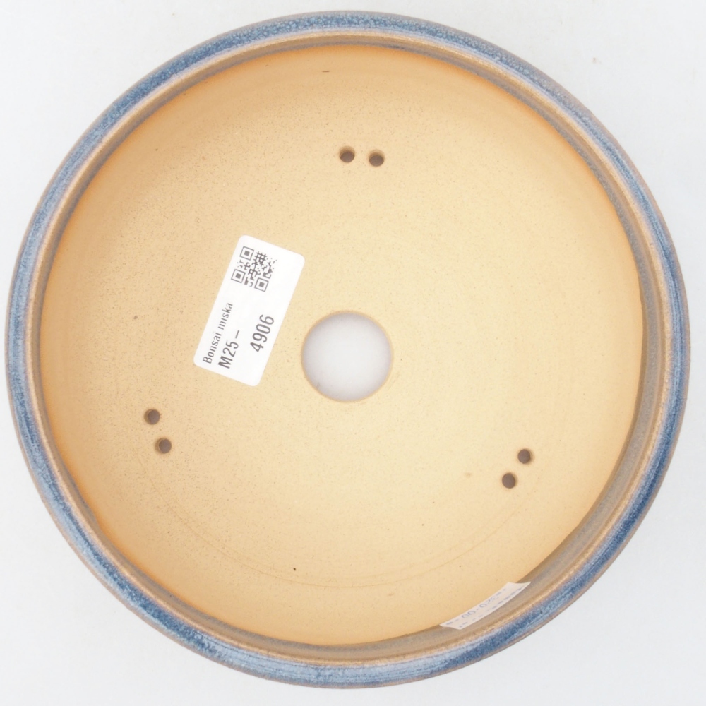Ceramic bonsai bowl 17 x 17 x 5,5 cm, blue