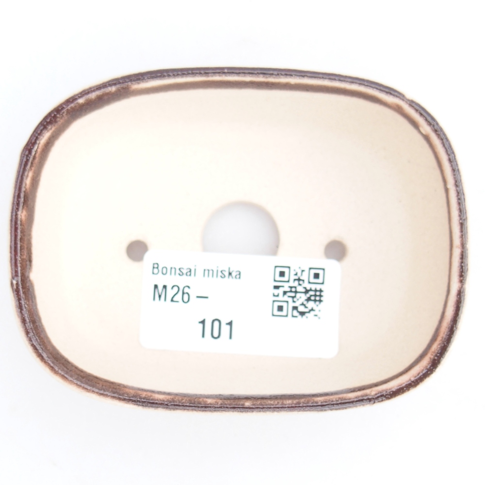 Mini bonsai bowl 6 x 6 x 2,5 cm, colour red